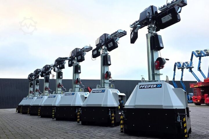 Light tower Trime X-Mast 4 × 320W LED Valid Inspection, *Guarantee!