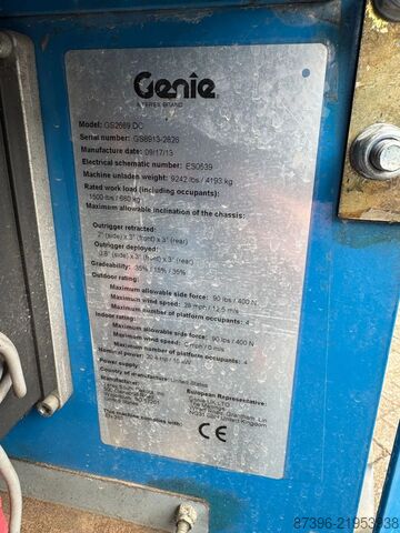 Articulated boom lift Genie GS2669DC Hoogwerker Schaarhoogwerker