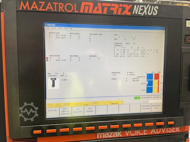 CNC lathe Mazak Quickturn Nexus 250 II