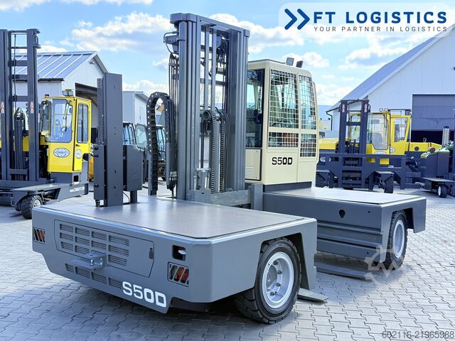 Side loader forklift Hubtex S50D TRIPLEX 6300 FREE-LIFT PLATFORM1600