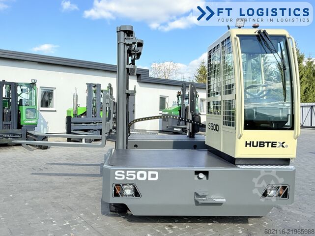 Side loader forklift Hubtex S50D TRIPLEX 6300 FREE-LIFT PLATFORM1600