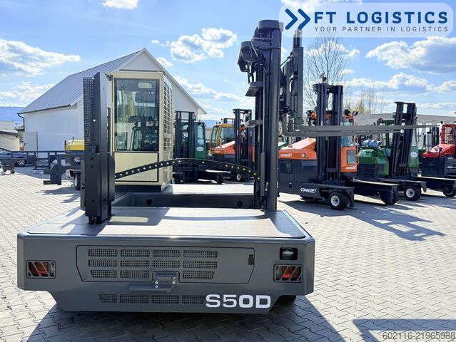 Side loader forklift Hubtex S50D TRIPLEX 6300 FREE-LIFT PLATFORM1600