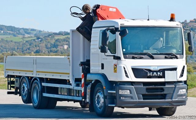 Truck mounted crane MAN TGM 26.340 * PK 23002 + FUNK * TOP!