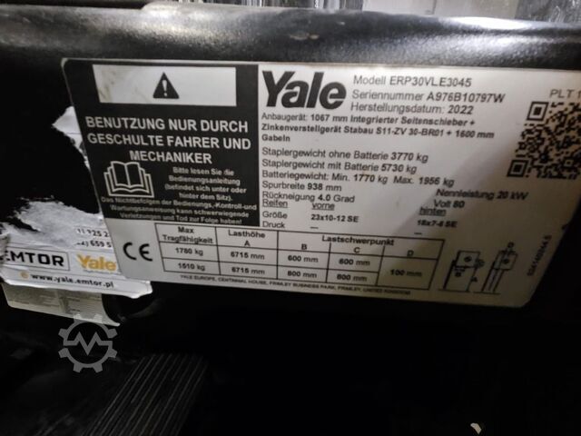 Elektro 4 Rad-Stapler Yale ERP30VL