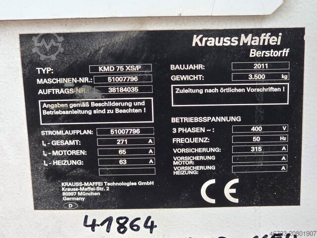 Produktionslinie KRAUS – MAFFEI KMD 75 XS/P