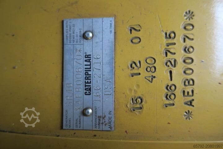2008 Caterpillar 3512B-HD - 1875/2060 KVA Caterpillar 3512B-HD