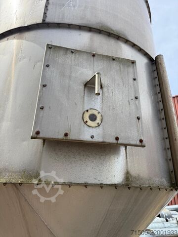 Aluminium-Silo (mit Edelstahl-Fußgestell Endress + Hauser 