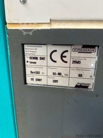 Werkzeugschleifmaschine Schneeberger Gemini DMR linear