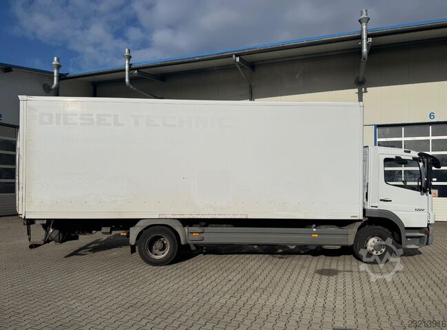 Box truck MERCEDES-BENZ Atego 1222 L 7m Koffer LBW 1.5t Klima