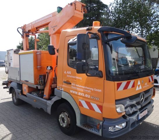 Truck-mounted work platform MERCEDES-BENZ Atego 818 Ruthmann TK145 Kunststoffkorb