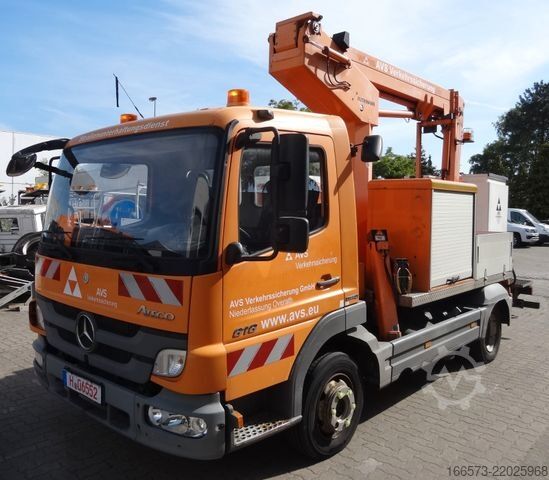 Truck-mounted work platform MERCEDES-BENZ Atego 818 Ruthmann TK145 Kunststoffkorb