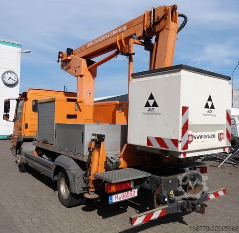 Truck-mounted work platform MERCEDES-BENZ Atego 818 Ruthmann TK145 Kunststoffkorb