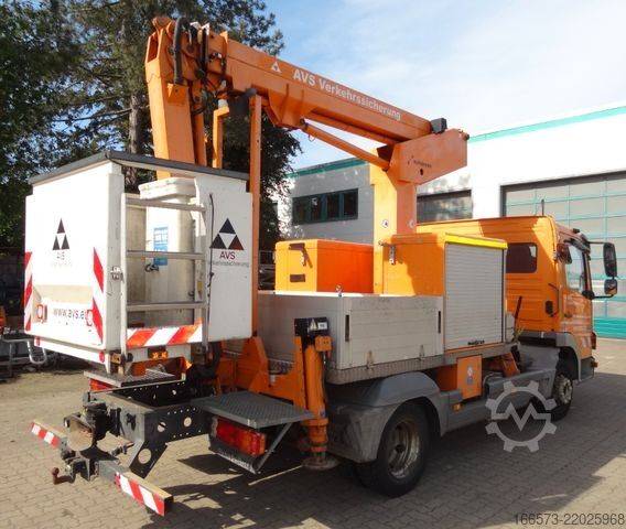 Truck-mounted work platform MERCEDES-BENZ Atego 818 Ruthmann TK145 Kunststoffkorb
