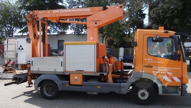 Truck-mounted work platform MERCEDES-BENZ Atego 818 Ruthmann TK145 Kunststoffkorb