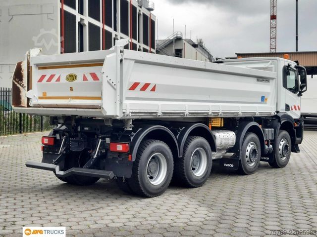 Tipper truck IVECO X-WAY 480 8X4/4 Meiller Bordmatik Intarder AHK