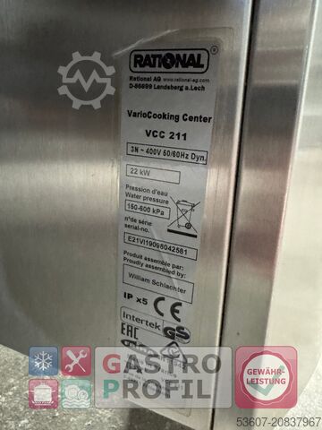 Kippbratpfanne Rational VarioCooking Center VCC 211 Dynamic