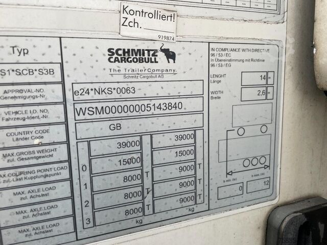 Refrigerated/freezer transport Schmitz Cargobull Fridge Thermoking SLXe Spectrum / Multitemp / S...