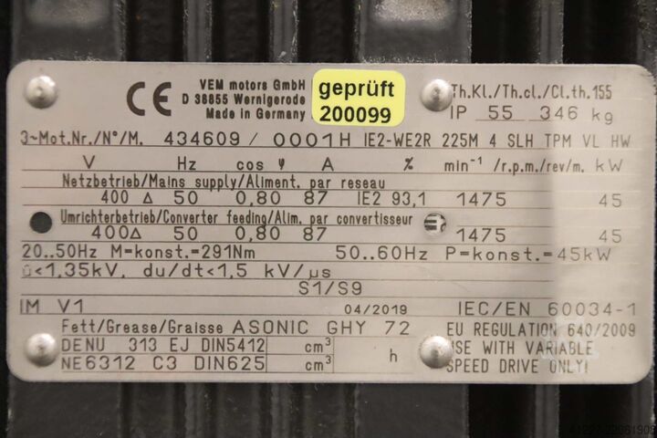 Hammer mill 45 kW WIPA WPZ 750-45