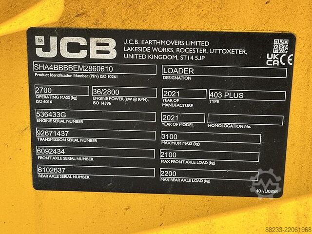 Loader JCB 403 SV