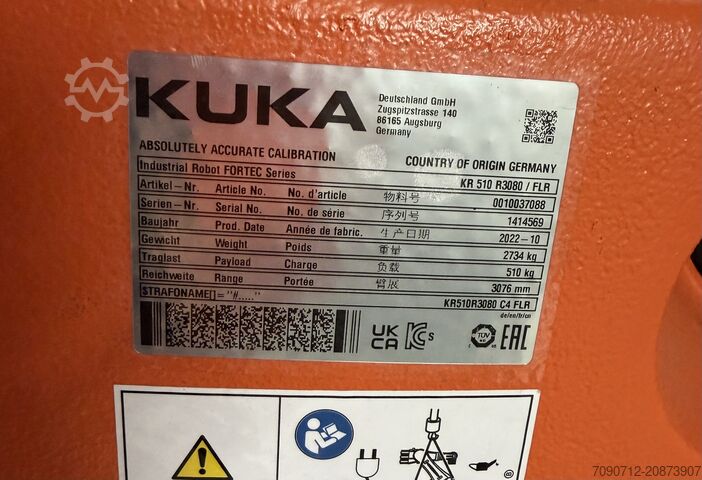 Industrial robot KUKA KRC4 KR510 R3080 / FLR
