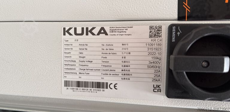 Industrial robot KUKA KRC4 KR510 R3080 / FLR