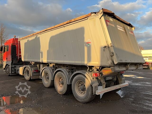 Kippauflieger Kempf 3-axle aluminium tipper semi-trailer