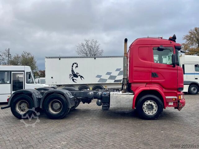 Fahrgestell mit Fahrerhaus Scania R580 V8 6x4, RETARDER, 614915 km FULL SPRING!  ...