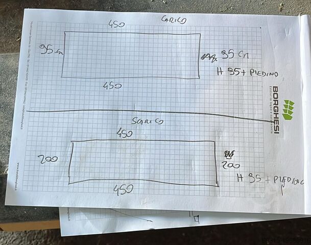 Three-sided sanding line for beams Tagliabue TAG22CF-800 SUP D.