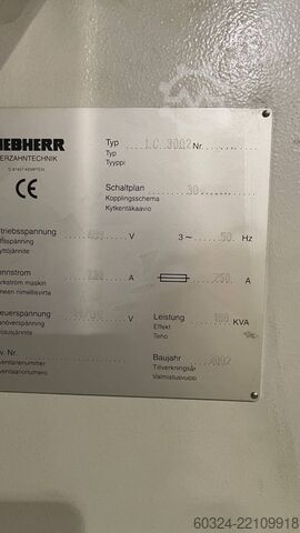 CNC gear hobbing machine LIEBHERR LC 3002