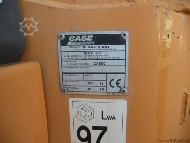 Crawler excavator Case CX80 C