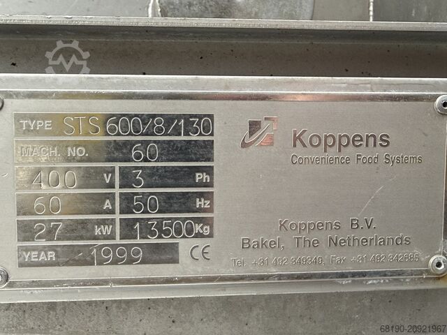 Spiral steam tunnel CFS STS600/8/130