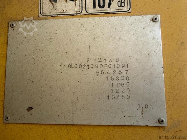 Wheeled asphalt paver Dynapac F121-6W