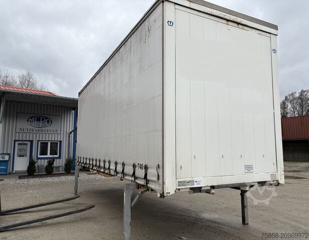 Swap body with flatbed & tarp Krone Jumbo 3m Innenhöhe Hubdach Edscha