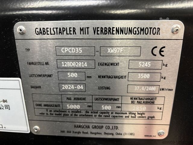 Diesel Forklift Hangcha Dieselstapler CPCD35