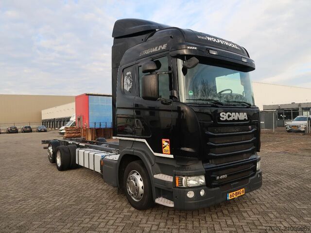 Chassis with cab Scania R450 6x2 chassis, Euro 6, Topline, TUV, NL Truc...