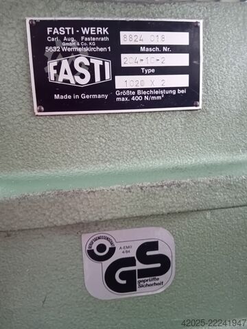 Schwenkbiegemaschine FASTI - 204 - 10 - 2