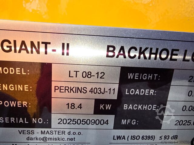 Minibagger EXCAVATOR COMBINED LT0612 Kubota LT 06-12 EXCAVATOR COMBINED - Kombi Bagger