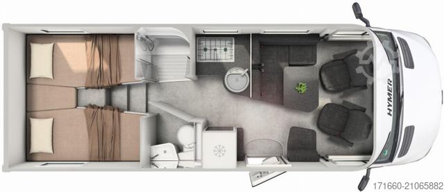 Teilintegriertes Wohnmobil HYMER/ERIBA B-Klasse MC T 680