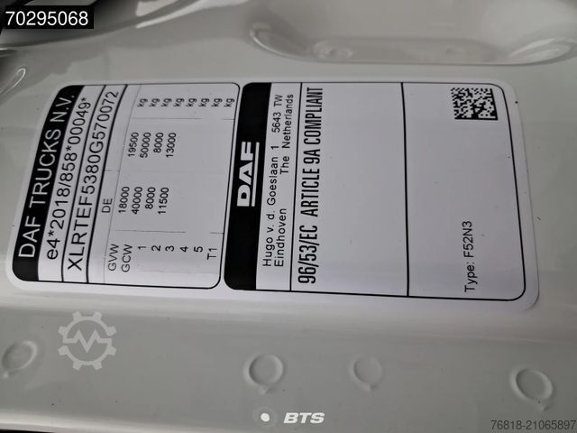 Standard SZM DAF XG 480 4X2 FT - MX - Sonnenblende - Basic - 25