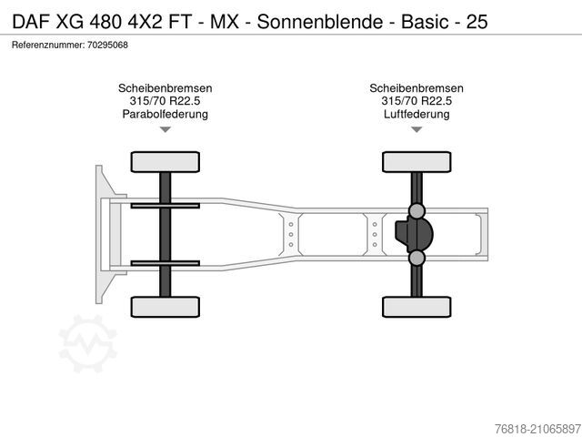 Standard SZM DAF XG 480 4X2 FT - MX - Sonnenblende - Basic - 25