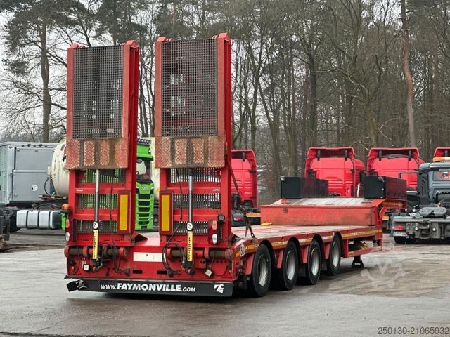Tieflader-Sattelauflieger FAYMONVILLE STN-4U Multimax 4.Achs Tieflader Nachlaufgelenkt