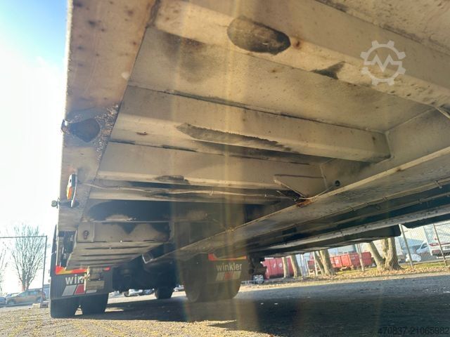 Tieflader-Sattelauflieger LANGENDORF Radmulden / Lenkachse / überfahrbare Hals