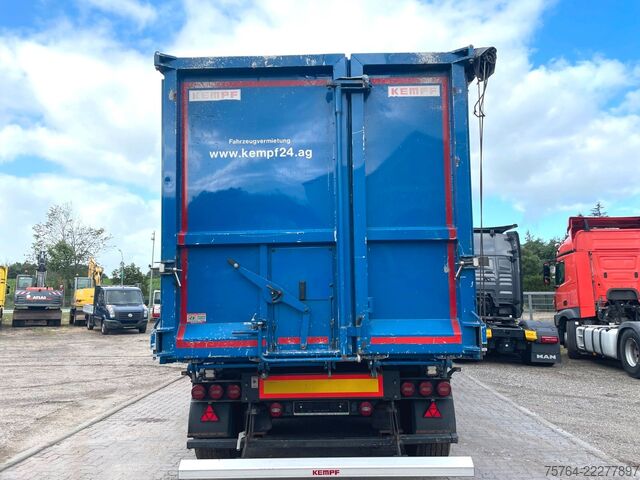 Tipper semitrailer KEMPF ca. 55m³ Kippauflieger / Kombitür / Alufelgen