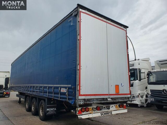 Open semitrailer with tarp SCHMITZ CARGOBULL PritschePlane, Liftachse, Hubdach, Schmitzachsen