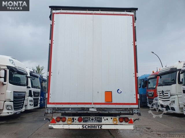 Open semitrailer with tarp SCHMITZ CARGOBULL PritschePlane, Liftachse, Hubdach, Schmitzachsen