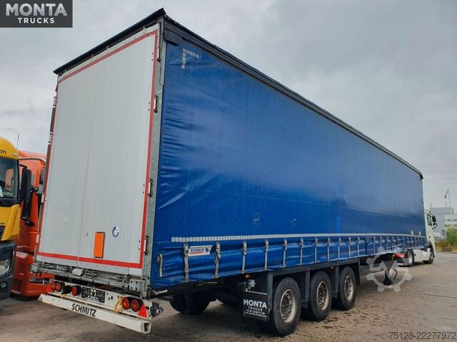 Open semitrailer with tarp SCHMITZ CARGOBULL PritschePlane, Liftachse, Hubdach, Schmitzachsen