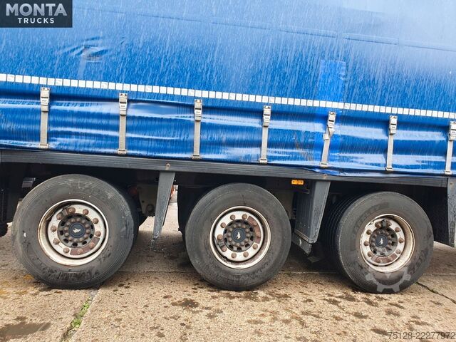 Open semitrailer with tarp SCHMITZ CARGOBULL PritschePlane, Liftachse, Hubdach, Schmitzachsen