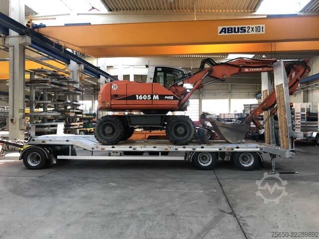 Low loader trailer Möslein T 3-6,60 VB  3 Achs Tieflader- Anhänger, Luftgefedert, Verbreiterung