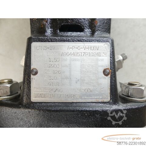 Komponente Grundfos CRN3-19 A-P-G-V-HUBV Pumpe mit Motor --