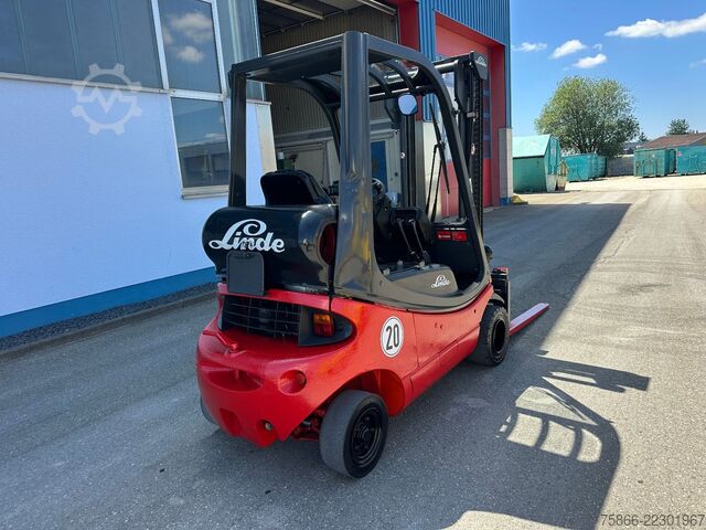 Front loader forklift LINDE H20 T-03 Seitenschieber Straßenzulassung